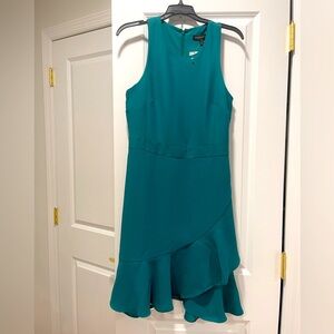 Teal BRAND NEW sleeveless banana republic dress perfect for work! Knee-length